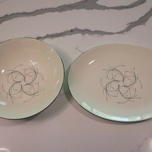 Homer Laughlin Rhythm Capri Serving Bowl & Platter VT Mid-Century